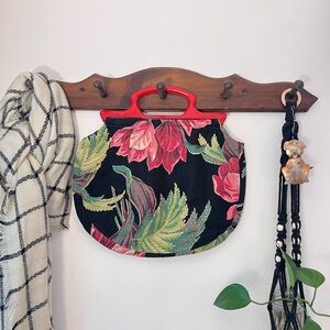 Vintage 50s Floral Handbag